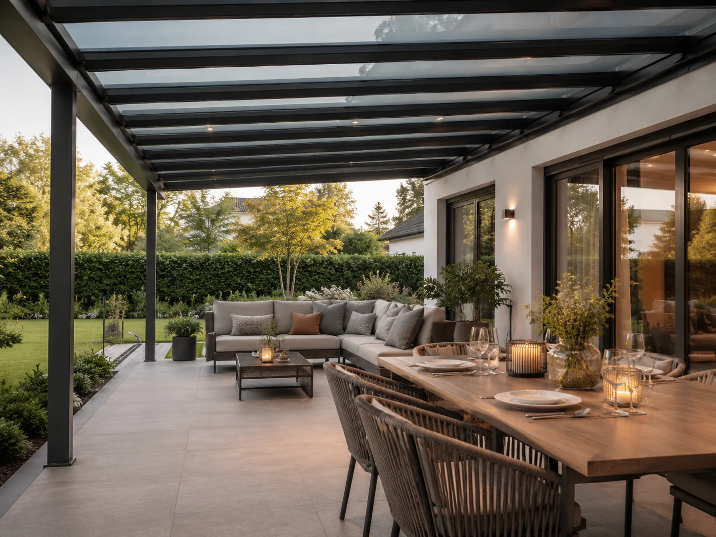 Terrassenüberdachungsreinigung